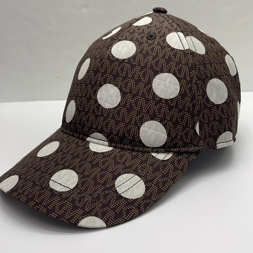 Michael Kors Women's Baseball Cap Hat Adjustable OS Chocolate BROWN DOTS
NWT - Picture 11 of 16